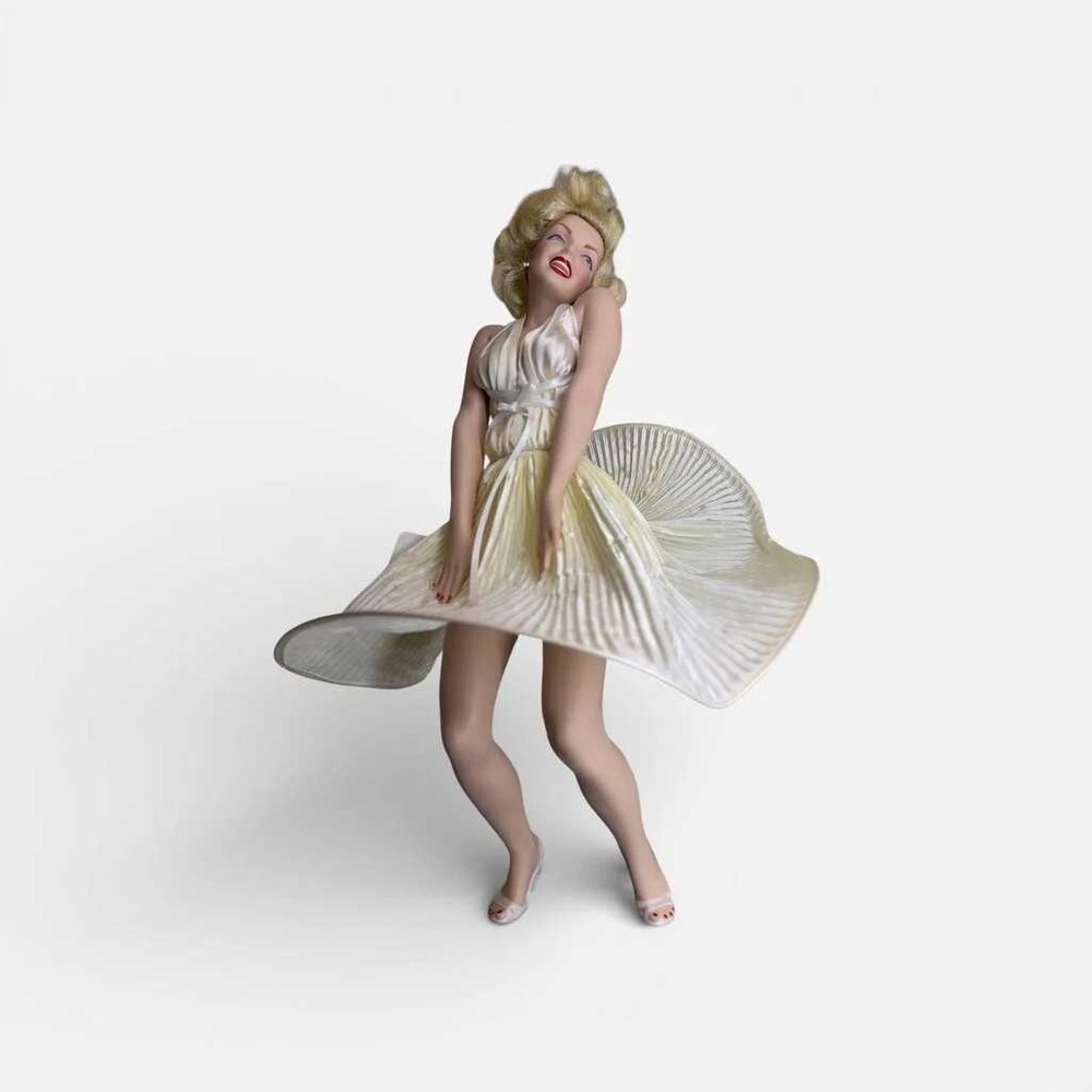 Franklin Heirloom Dolls Marilyn Monroe Doll White Like New The Seven Year‎ Itch